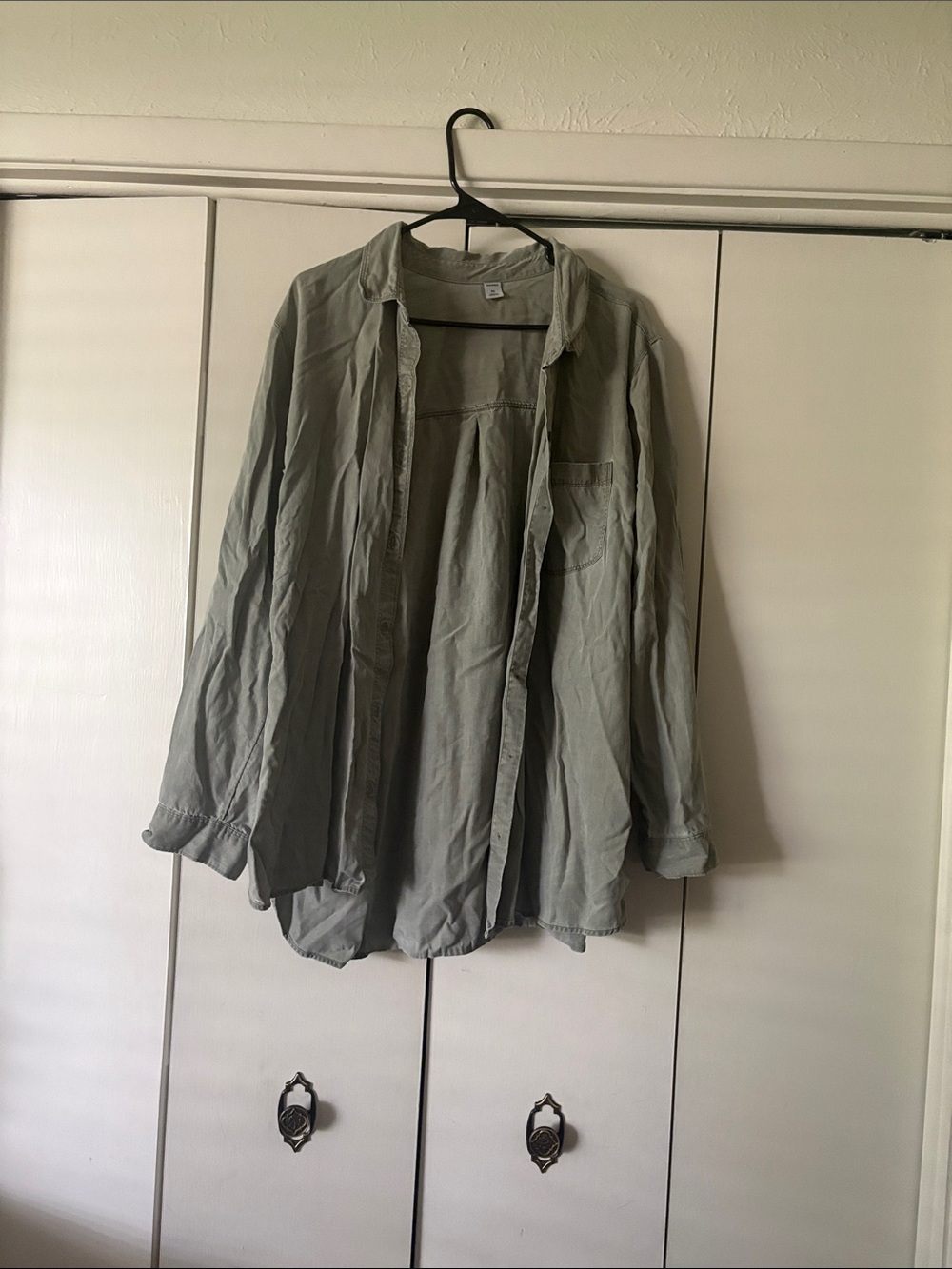 Old Navy Sage Green Button-Down Shirt